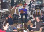 735. 150107. 31. Juan Antonio Comino Wenceslá, cantaor, y Antonio de de Miguel, guitarrista en la Peña Flamenca.