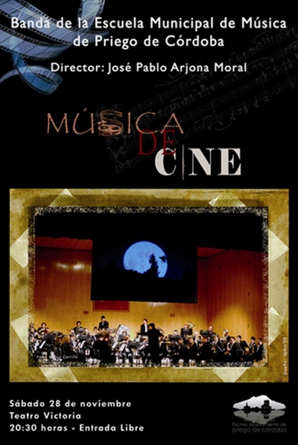 804. 011209. 35. Cartel del concierto Música de cine.