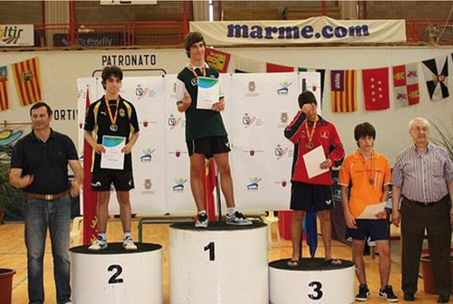818. 010710. 51. Moisés Álvarez campeón de España cadete de tenis de mesa.