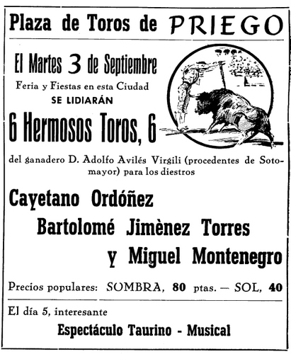 749-750. 150807.78. Cartel de toros del año 1957.