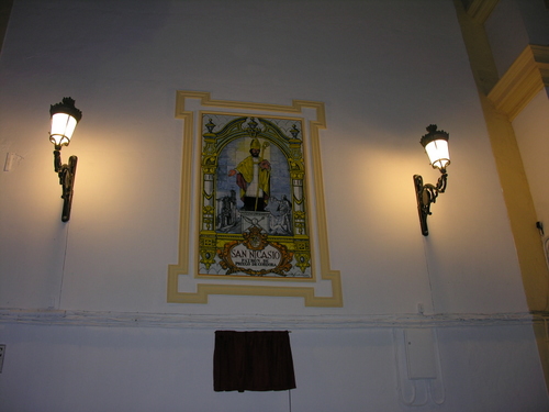 752. 011007. 07. Inauguración del mosaico en honor de San Nicasio.