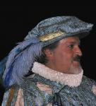 756. 011207. 02. Calvo en el papel de Juan Tenorio de Zorrilla, representado por "La Diabla" en Linares.