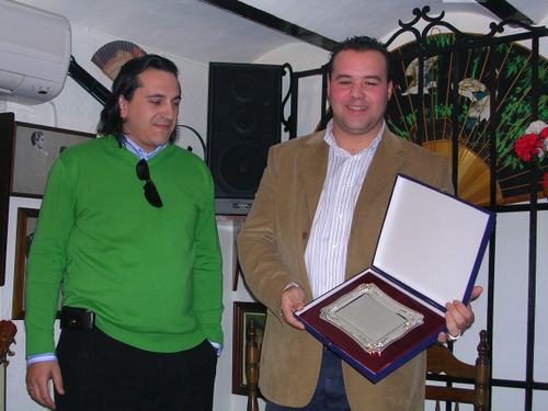 735. 150107. 24. Antonio José Mejías y Juan A. Camino, ganadores del concurso de flamenco de la Subbética.
