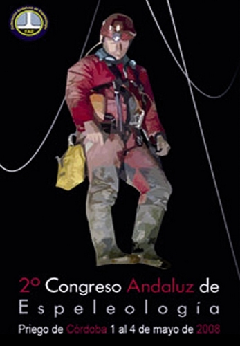 760. 010208. 47. Cartel del II Congreso Andaluz de Espeleología.