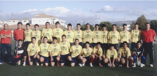 762-763. 010308.89. Equipo cadete del Atlético Prieguense Gomeoliva.