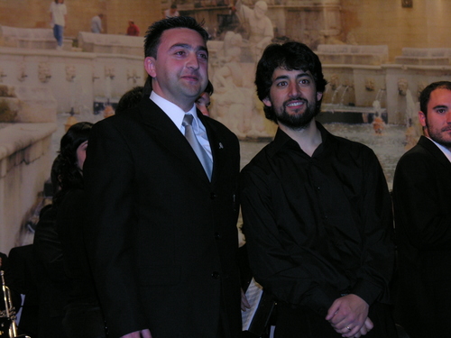765. 150408. 38. José P. Arjona y M. A. Ballesteros, directores de las bandas de Priego y Padul. (Manuel Pulido).