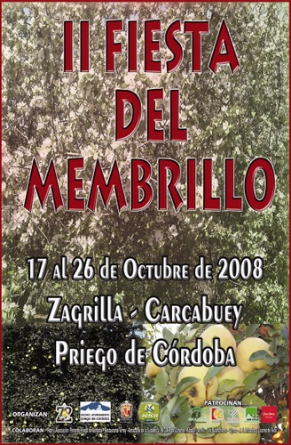 777. 151008. 65. Cartel de la "II Fiesta del Membrillo".