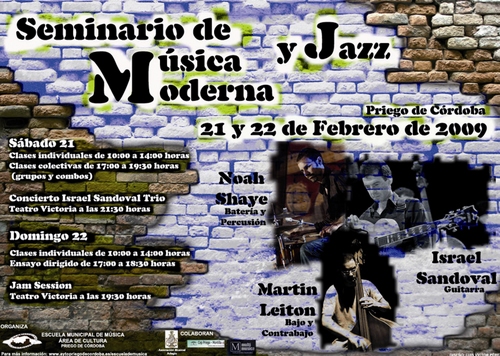 784. 010209. 24. Cartel del Seminario de Música Moderna y Jazz.