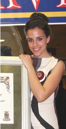 786. 010309. 39. Rocío Peláez recibió el título de "Prieguense del Año, 2008". (Guti).