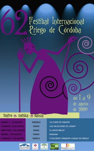 795. 150709. 45. Cartel del 62º Festival Internacional de Teatro, Música y Danza. 2009.
