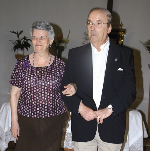 800. 011009. 48. Francisca Galán y Francisco Redondo en sus bodas de oro.