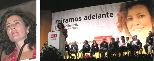 742. 010507.11. Presentación  de la candidatura de Encarnación Ortiz. (Foto, Manuel Pulido).
