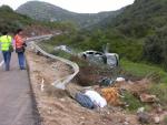 742. 010507.14. Un guardia civil muere en accidente en la carretera A-339. (Foto, Manuel Osuna).