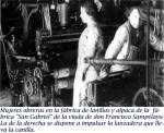 08.03. Mujeres obreras en la fábrica de lanillas San Gabriel.
