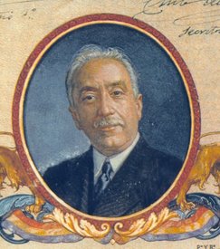 Niceto Alcalá-Zamora y Torres. Año 1931. En la orla del acta constitucional.