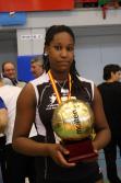 Jessica Rivero, mejor jugadora del campeonato de voleibol infantil