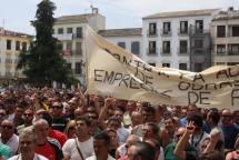 Protesta de los empresarios en El PaseÃ­llo